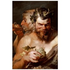 Картина по номерам на холсте Два сатира 5012 40x60