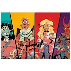 Картина по номерам на холсте настольная игра Dungeon mayhem - 6892 Г 60x40