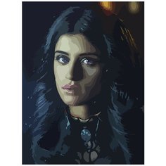 Картина по номерам на холсте сериал Ведьмак Йеннифер - 6811 В 30x40
