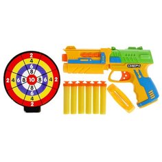 Бластер Играем Вместе Смерч, 1509G026-R1, 24 см, желтый/синий/зеленый