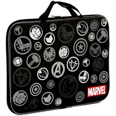 Папка для документов, чертежей и рисунков "Marvel", Мстители, папка в школу, с ручками, формат А3