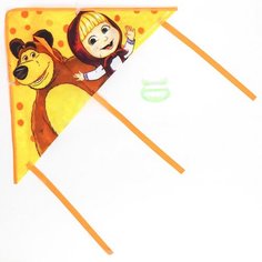 Детский воздушный змей Маша и медведь 50х80 см