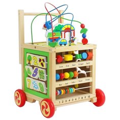 Развивающая игрушка Сима-ленд Логический центр-каталка 4181776, дерево