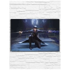 Картина по номерам на холсте Dishonored 2 (дизонорд 2, эмили, корво, PS, Xbox, PC, Switch) - 10288 60х40