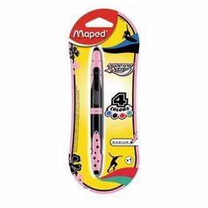 Ручка шариковая двусторонняя Maped Twin Tip 4, 1мм, для девочек, 4 цвета, блистер
