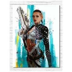 Картина по номерам на холсте игра mass effect - 9643 В 30x40