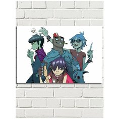 Картина по номерам музыка Gorillaz - 8643 Г 60x40