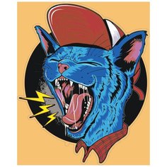 Картина по номерам Современное искусство - арт кот / 40*50 / холст на подрамнике