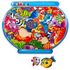 Пазл головоломка, развивающий. Чудасики П-107 Рыбки в аквариуме.