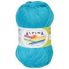 Пряжа ALPINA "SATI" №115 яр. голубой 1 шт. х 50 г 170 м 100% мерсеризованный хлопок альпина сати