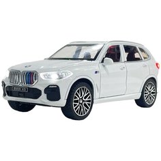 Металлическая машинка модель BMW X5 масштаб 1:32 16,5 см / Металлическая коллекционная игрушка БМВ Х5 с инерционным механизмом 18085 Haowan