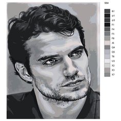 Картина по номерам S64 "Генри Кавилл" 60x80 Brushes Paints