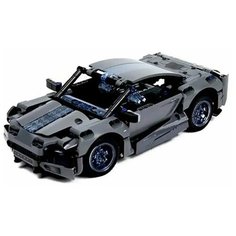 Развивающий конструктор ONEBOT Building Blocks Supercar (OBJZF62AIQI) / 500 деталей / гоночная машина, Серый Xiaomi
