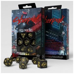 Набор кубиков для настольных ролевых игр (Dungeons and Dragons, DnD, D&D, Pathfinder) - The Cyberpunk Wet Work Q Workshop