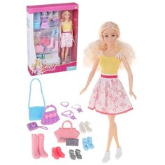 Кукла Наша игрушка Модница, 29 см, 801355 разноцветный