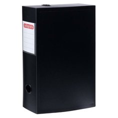 Короб архивный на кнопке А4 Calligrata, 70 мм, 800 мкм, разборный, чёрный