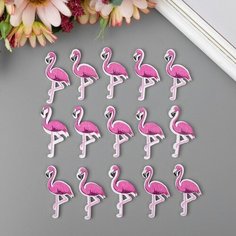 Арт Узор Декор для творчества дерево "Фламинго" набор 15 шт 3,2х1,5 см