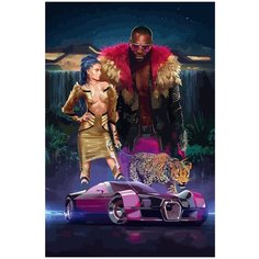 Картина по номерам на холсте Cyberpunk 2077 - 2 40 x 60