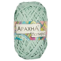 Пряжа для вязания спицами, крючком Arachna Papyrus фантазийная средняя, 100% целлюлоза цвет 12 светло-бирюзовый, 10 шт. по 40 г 50 м