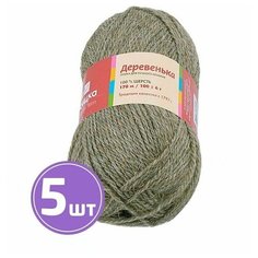 Пряжа Пряжа из Троицка Деревенька (530), светлый натуральный, 5 шт. по 100 г Троицкая камвольная фабрика