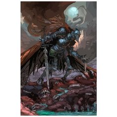 Картина по номерам на холсте игра Dark Souls (Сигмайер, Арториас, Гвин) - 8405 В 60x40