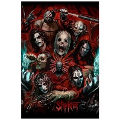 Картина по номерам на холсте музыка Slipknot - 8691 В 60x40