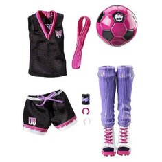 Аутфит модная одежда куклы Монстер Хай Клодин Вульф скрим униформа футбол, Monster High Outfit fashion pack Scream Uniforms Clawdeens Soccer