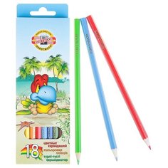 KOH-I-NOOR Карандаши цветные Птицы 18 цветов, 3553018001KSRV разноцветный
