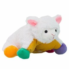 Мягкая игрушка-подушка Овечка "Радуга" 30 см Нет бренда
