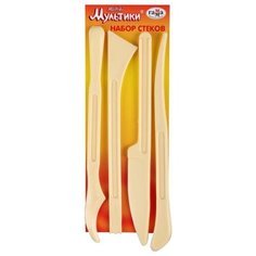 Набор стеков для лепки Гамма "Мультики", пластик, 4шт. (660005), 40 уп. Gamma