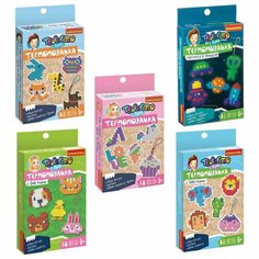 Набор для творчества "Термомозаика", ассорти 5 видов, трафареты, подставка, пинцет BONDIBON, (ВВ3285), 30 уп. (665209)