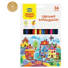 Карандаши цветные 36 цветов Мульти-Пульти "Невероятные приключения" (L=177мм, D=7мм, 6гр) картон, европодвес (CP_41051), 10 уп.