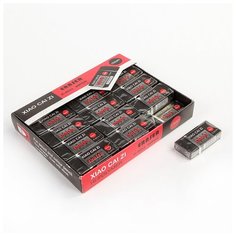 Ластик прямоугольный, чёрный (штрихкод на штуке) Noname