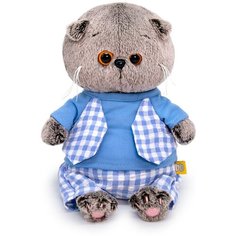 Мягкая игрушка BUDI BASA BB-089 Басик BABY в голубом костюмчике 20 см