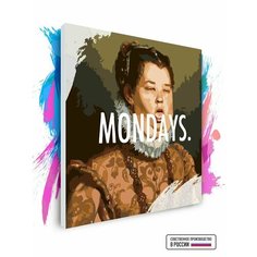 Картина по номерам на холсте Mondays, 40 х 40 см Красиво Красим