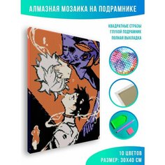 Алмазная мозаика на подрамнике - вышивка Евангелион 2 30 х 40 см Красиво Красим