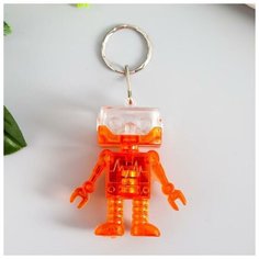 Фонарик свет на кольце "Робот" микс мигает 6х5,3х2,2 см Dreammart