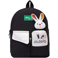 Рюкзак детский, для школы и учебы, на работу и на прогулку, нейлоновый, в отдых и путешествие, для мальчиков и девочек Cloud кролик1 Bags Art