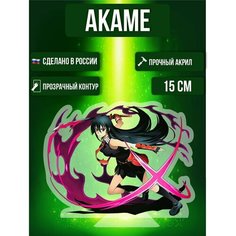 Аниме фигурка акриловая Убийца Акаме Akame ga Kill! Акаме Ok Real