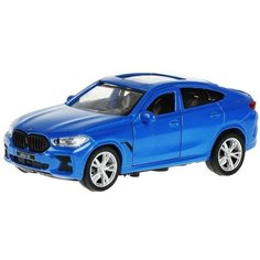 Технопарк Машина BMW X6 12 см инерционная, синий, металл Х6-12-ВU с 3 лет