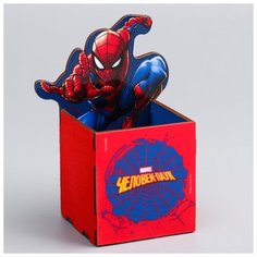 Органайзер для канцелярии "Супергерой", Человек-паук , 65 х 70 х 65 мм Marvel