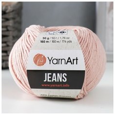 Пряжа "Jeans" 55% хлопок, 45% акрил 160м/50гр (83 пудра), 1шт Yarn Art