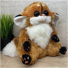 Игрушка мягкая Лемур" 20 см, мягконабивная игрушка Лемур, коричневый китай