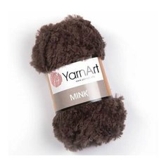 Пряжа Yarnart Mink -3 шт, темно-бежевый (333), 75м/50г, 100% полиамид, меховая пряжа ярнарт минк