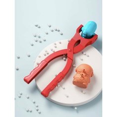 Снежколеп со сменными фигурками красный ,4 фигурки нет бренда