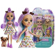 Enchantimals City Tails HKN11 Кукла Собачка Penna Pug & Trusty Mattel