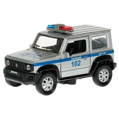 Модель машины Технопарк Suzuki Jimny, Полиция, серебристая, инерционная JIМNY-12РОL-SR