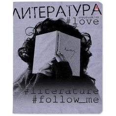 Тетрадь тематическая Альт, А5 (165 х 203 мм), "HASHTAGS" литература 48 л, линейка, Арт. 7-48-1219/02