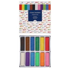 Пластилин мягкий (восковой) 12 цветов 250 г, Happycolor, микс из 4 видов Bruno Visconti