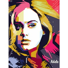 Плакат, постер на бумаге Adele/Адель/музыкальные/поп исполнитель/артист/поп-звезда/группа. Размер 21 на 30 см